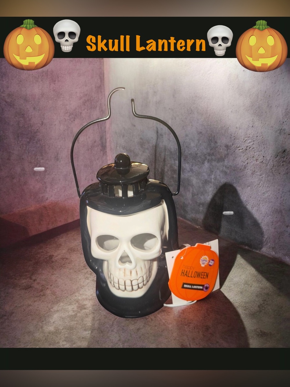 *new* Halloween Skull Lantern Decoration